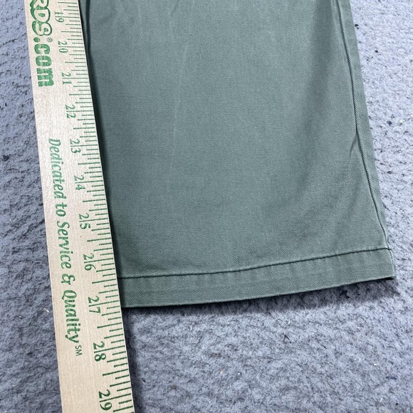 Pistola Pants Womens 30 Green Twill Wide Leg Utility Button Fly Casual Ankle - Picture 2 of 7